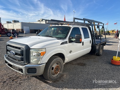 2013 Ford F-350 XL 4x2 Crew Cab Flatbed Truck