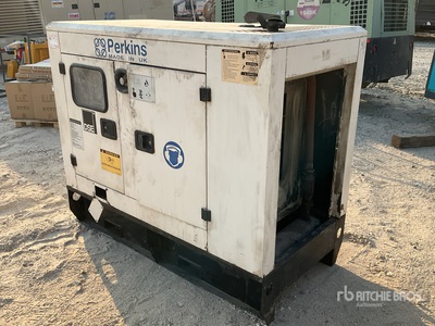 Perkins 30 kVA Skid-Mounted Generator Set (Inoperable)