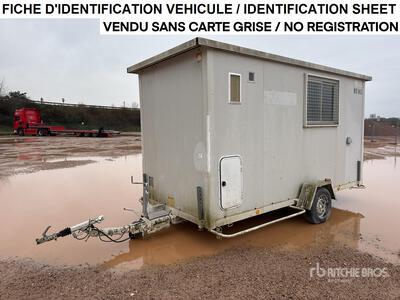 2008 Cougnaud Bungalow De Chantier 1 Essieu S/A Roadwork Cabin