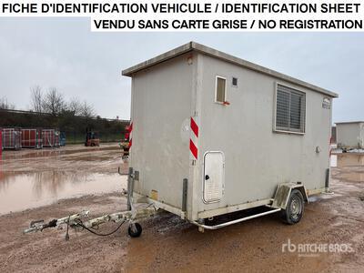 2008 Cougnaud Bungalow De Chantier 1 Essieu S/A Roadwork Cabin