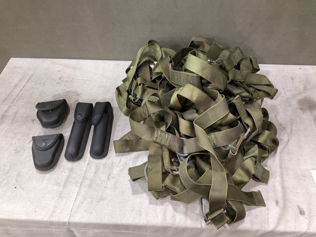 (3) Webbing Straps, (81) Flashlight Cases & (91) Handcuff Cases