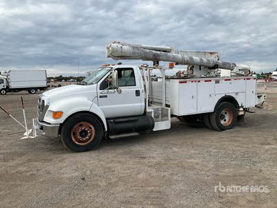 2008 Altec L37M 37 ft on 2008 Ford F-650 XLT 4x2 Crew Cab Bucket Truck