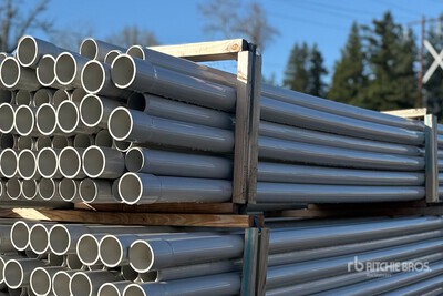 Quantity of (1009) 2.5 in x 10 ft Schedule 40 Belled End Light Grey PVC Electrical Conduit Tubo