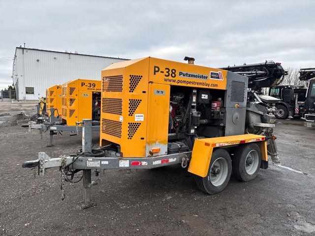 2020 Putzmeister TK70 Trailer Mounted Concrete Pump 2020 Putzmeister TK70 Trailer Mounted Concrete Pump