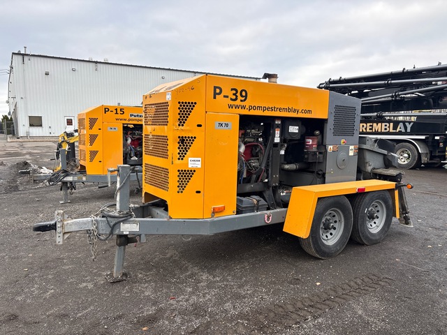 2021 Putzmeister TK70 Trailer Mounted Concrete Pump