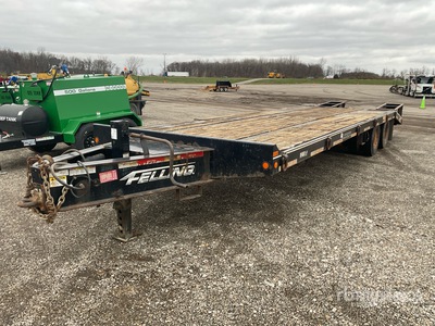 2016 Felling 53900 lb 24 ft T/A Equipment Trailer