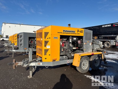 2021 Putzmeister TK70 Trailer Mounted Concrete Pump