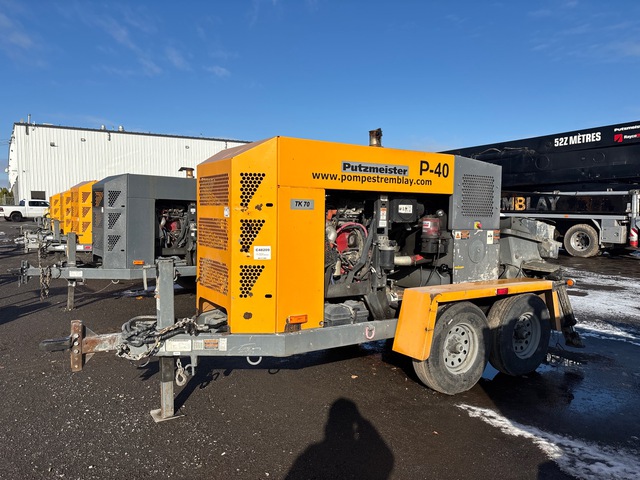 2021 Putzmeister TK70 Trailer Mounted Concrete Pump