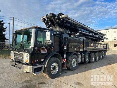 2020 Putzmeister BSFS56Z.16H 56 m on 2019 Mack TE 146 14x6 Concrete Pump Truck