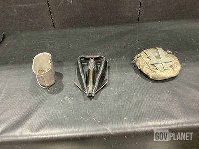 (212) Canteen Pouches, (13) Entrenching Hand Tools & Assorted Items
