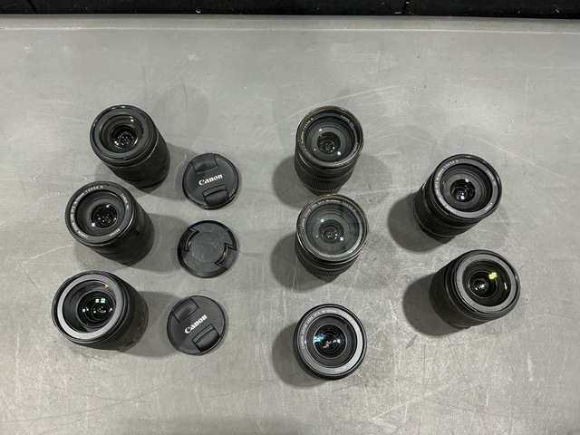 (8) Canon Camera Lenses