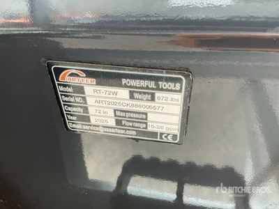 2025 ARTEER RT-72W 72 in Motoculteur pour chargeuse à différentiel (Unused)
