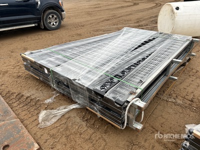 Quantity of (3) Can Industrial 19 ft 6 in x 7 ft 5 in Wrought Iron Bi-Parting Cancello