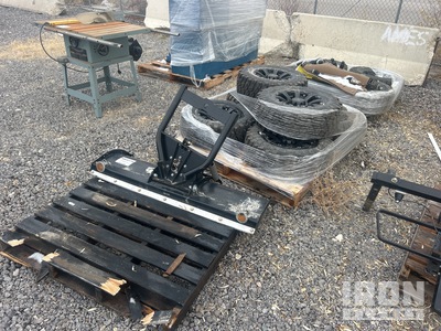Quantity of (3) Pallets of UTV Tires, UTV suspension, snow plow blade.