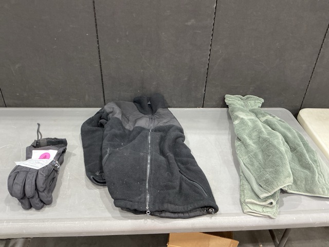 (28) Cold Weather Jackets, (1) Cold Weather Shirt & Assorted Items