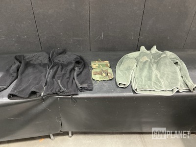 (1) Survival Vest Pocket, (4) Cold Weather Shirts & (68) Cold Weather Jackets