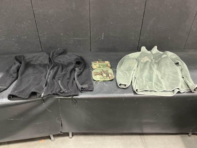 (1) Survival Vest Pocket, (4) Cold Weather Shirts & (68) Cold Weather Jackets
