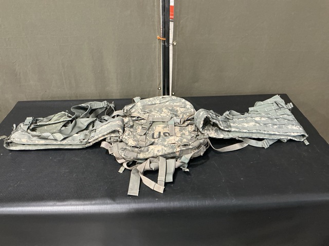 (27) Assault Packs, (52) Fighting Load Carriers & (1) MOLLE Pack Frame