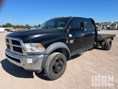 2011 Ram 5500 4x4 Crew Cab Flatbed Truck