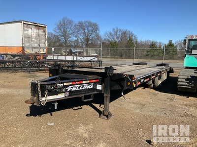 2020 FELLING FT-24-2-LP 26 ft T/A Flatbed Trailer