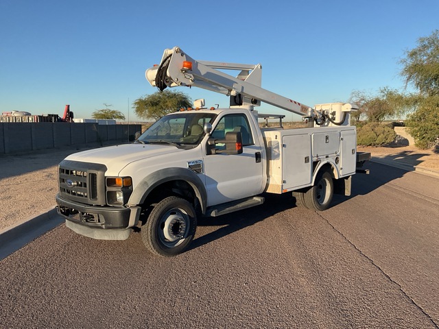 2009 ETI 35 ft on 2009 Ford F-450 XL 4x2 Cable Placer Bucket Truck