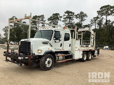 2015 IMT Material Handler on 2016 Freightliner 108SD 6x4 Hi-Rail Boom Truck