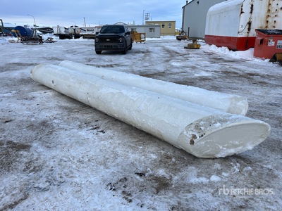 Quantity of (2) Fiberglass Pontoon