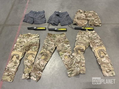 (11) Metal Detectors, (16) Pairs of Pants, (17) Pairs of Shorts & Assorted Items