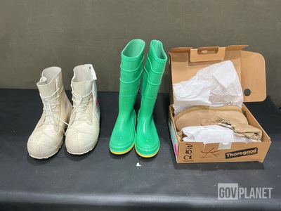(18) Pairs of Toxicological Protective Boots & (7) Pairs of Cold Weather Boots