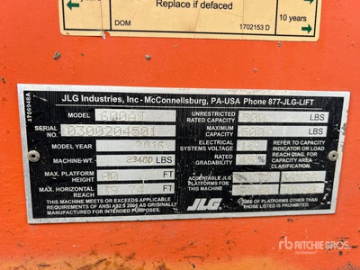 2015 JLG 600AJ 4WD Diesel Articulating Boom Lift