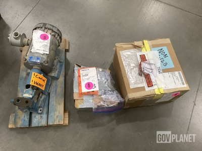 (1) Pump Assembly, (3) Control Assemblies, (8) Caps & Assorted Items