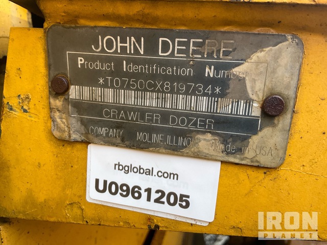 TOPADOR FRONTAL 1996 JOHN DEERE 750C