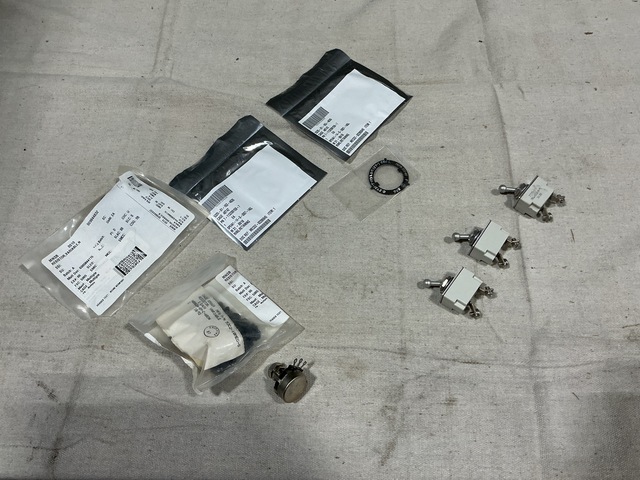 (3) Resistors, (10) Retaining Rings, (3) Circuit Breakers & Assorted Items