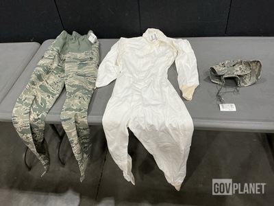 (632) Hot Weather Sun Hats, (16) Pairs of Men’s Coveralls & Assorted Items