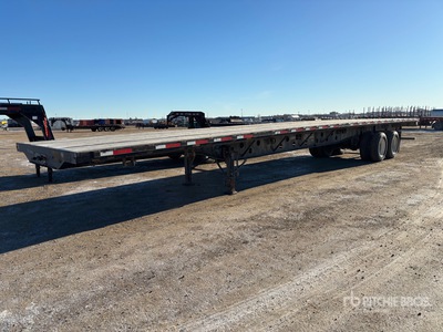 2015 Transcraft TLF048 48 ft T/A Flatbed Trailer