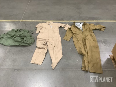 (2) Pairs of Fuel Handler’s Coveralls, (52) Clothing Bags & Assorted Items