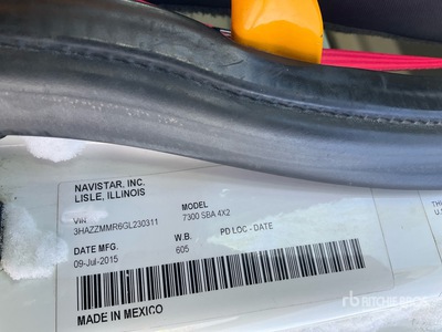 2016 International 7300 SBA 4x2 Extended Cab Lube Truck