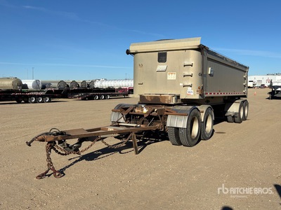 2008 East 27 ft Quad/A End Dump Trailer