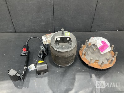 (8) Safety Belts, (1) Wheel Hub, (2) Air Springs & Assorted Items