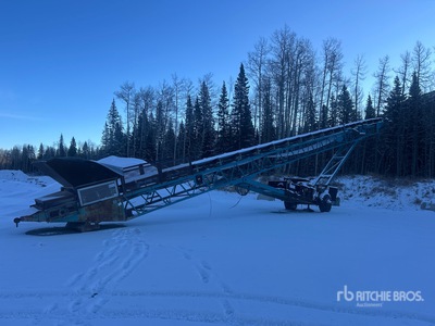 S & L 5883 30 in x 80 ft Radial Stacking Conveyor