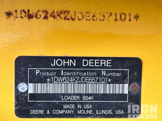 CARGADOR FRONTAL 2014 JOHN DEERE 624K
