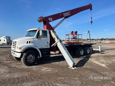 Manitowoc 2892C 56000 lb Straight Boom on 2003 Sterling L7500 6x4 Flatbed Truck with Crane