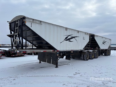 2008 Lode King HGF 28 ft Super B-Train Lead Belly Grain Trailer