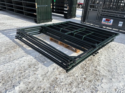 Quantity of (6) 2025 BYT FRMGTE7066 7 ft 6 in 6 Rail Frame Livestock Gate (Unused)