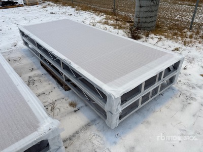 Quantity of (2) 2024 BYT BDF410 4 ft x 10 ft Aluminum Boat Dock Section Kit (Unused)