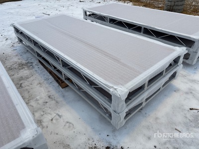 Quantity of (2) 2024 BYT BDF410 4 ft x 10 ft Aluminum Boat Dock Section Kit (Unused)