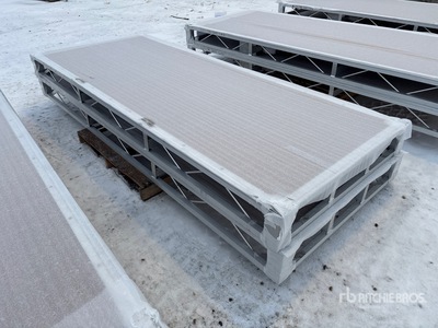 Quantity of (2) 2024 BYT BDF410 4 ft x 10 ft Aluminum Boat Dock Section Kit (Unused)