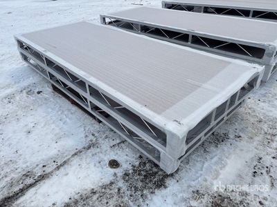 Quantity of (2) 2024 BYT BDF410 4 ft x 10 ft Aluminum Boat Dock Section Kit (Unused)