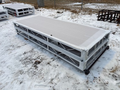 Quantity of (2) 2024 BYT BDF410 4 ft x 10 ft Aluminum Boat Dock Section Kit (Unused)