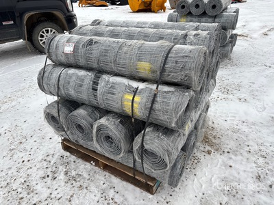 Quantity of (15) 2024 BYT FFC762 330 ft x 4 ft Galvanized Farm Fencing (Unused)